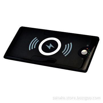 Wireless charger with power bank for iPhone smartphone compatible with QI wireless standard hot sell